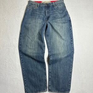 Brooklyn Xpress Mens Baggy Jeans 36x34 Medium Wash Skater Relaxed Streetwear Y2K